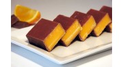 Zesty Orange Fudge enrobed in milk chocolate